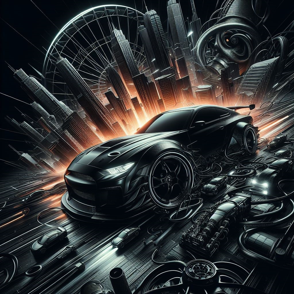 Black car wallpaper