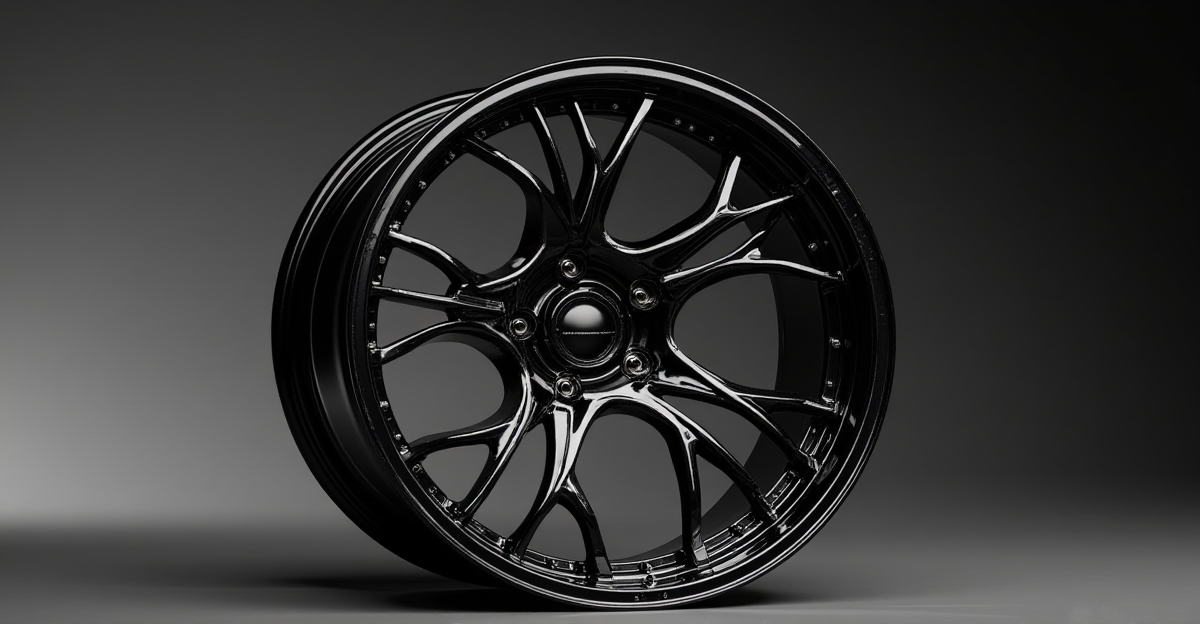An eye-catching display of custom rims featured in "Blacked Out: The Ultimate Guide to Choosing the Right Custom Rims.