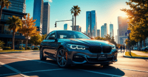 A group of diverse BMW owners in the US sharing thoughts and experiences about their driving journeys and brand loyalty.